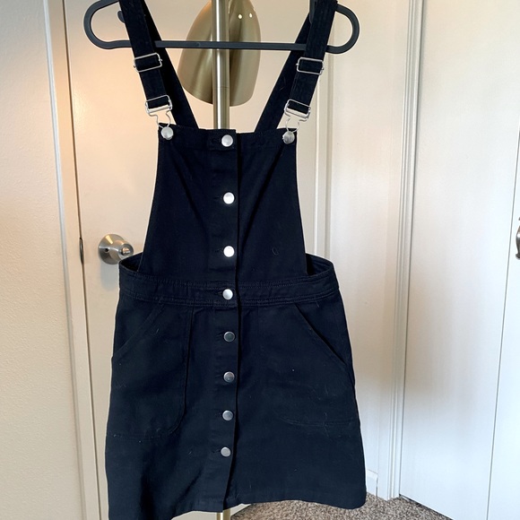 h&m denim pinafore dress The Hey Gang The Kids Pinafore Dress, Denim in Blue | Size 2/3